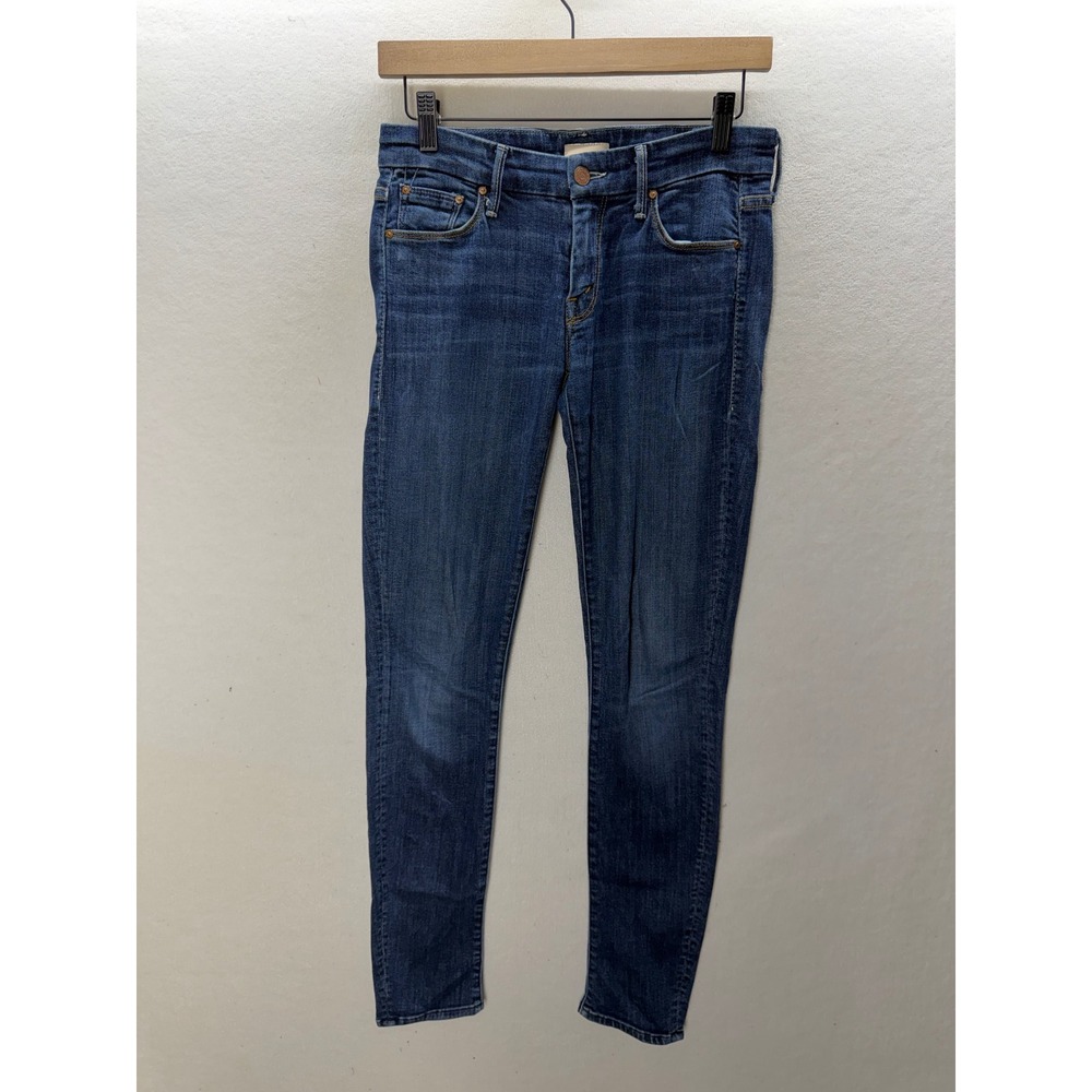 Mother The Looker Skinny Jeans Womens 26 Blue Flowers From the Storm 3564